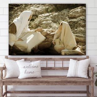 Woman At The Well Canvas Wall Art Gift For Mom