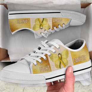 Fight Childhood Cancer Shoes Texture Low Top Shoes