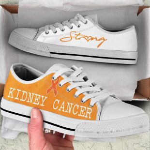 Kidney Cancer Shoes Strong Low Top Shoes