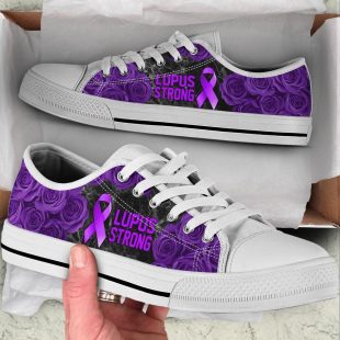 Lupus Shoes Strong Rose Flower Low Top Shoes