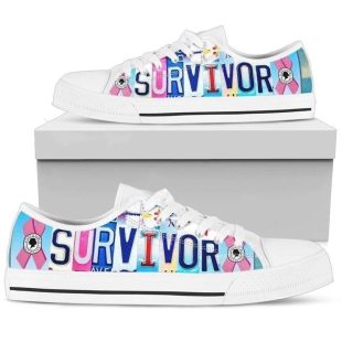 Survivor Breast Cancer Awareness Women's Sneaker Low Top Shoes