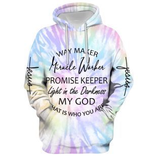 Way Maker Miracle Worker Promise Keeper Light In The Darkness My God Hoodie - Christmas Gift