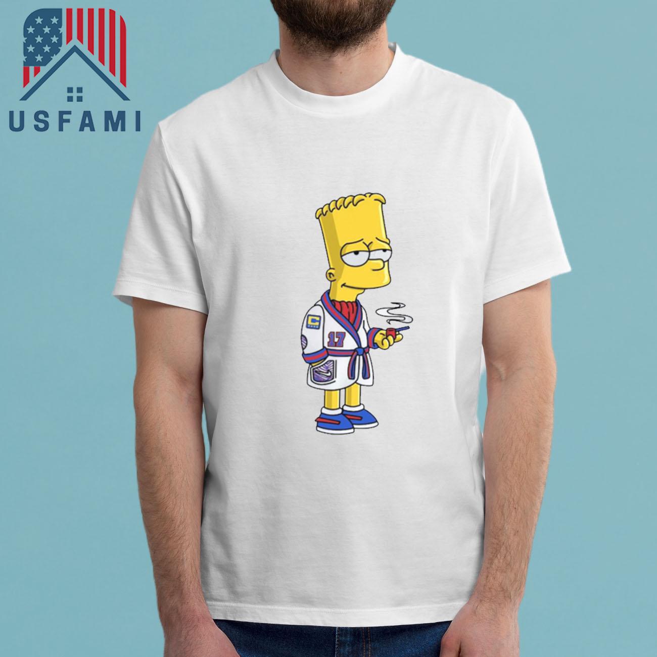 Buffalo Bills Bart Simpsons T-Shirt Buffalo Bills Bart Simpsons T-Shirt