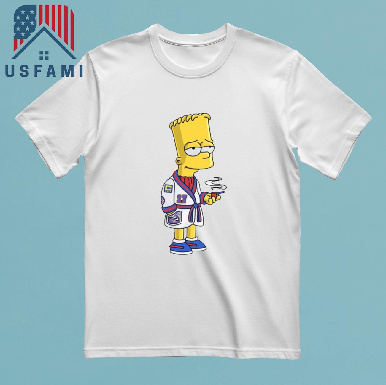 Buffalo Bills Bart Simpsons T-Shirt Buffalo Bills Bart Simpsons T-Shirt