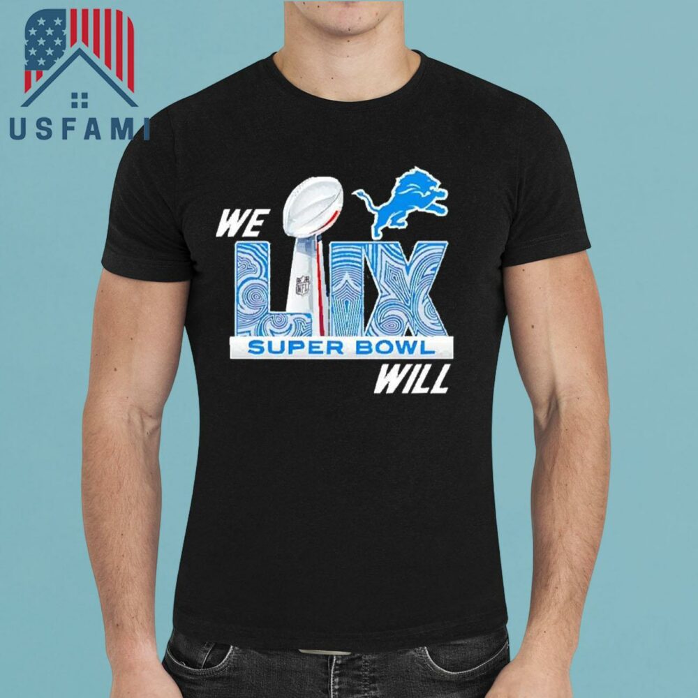 Detroit Lions Division Champions We Will Super Bowl 2025 T-Shirt