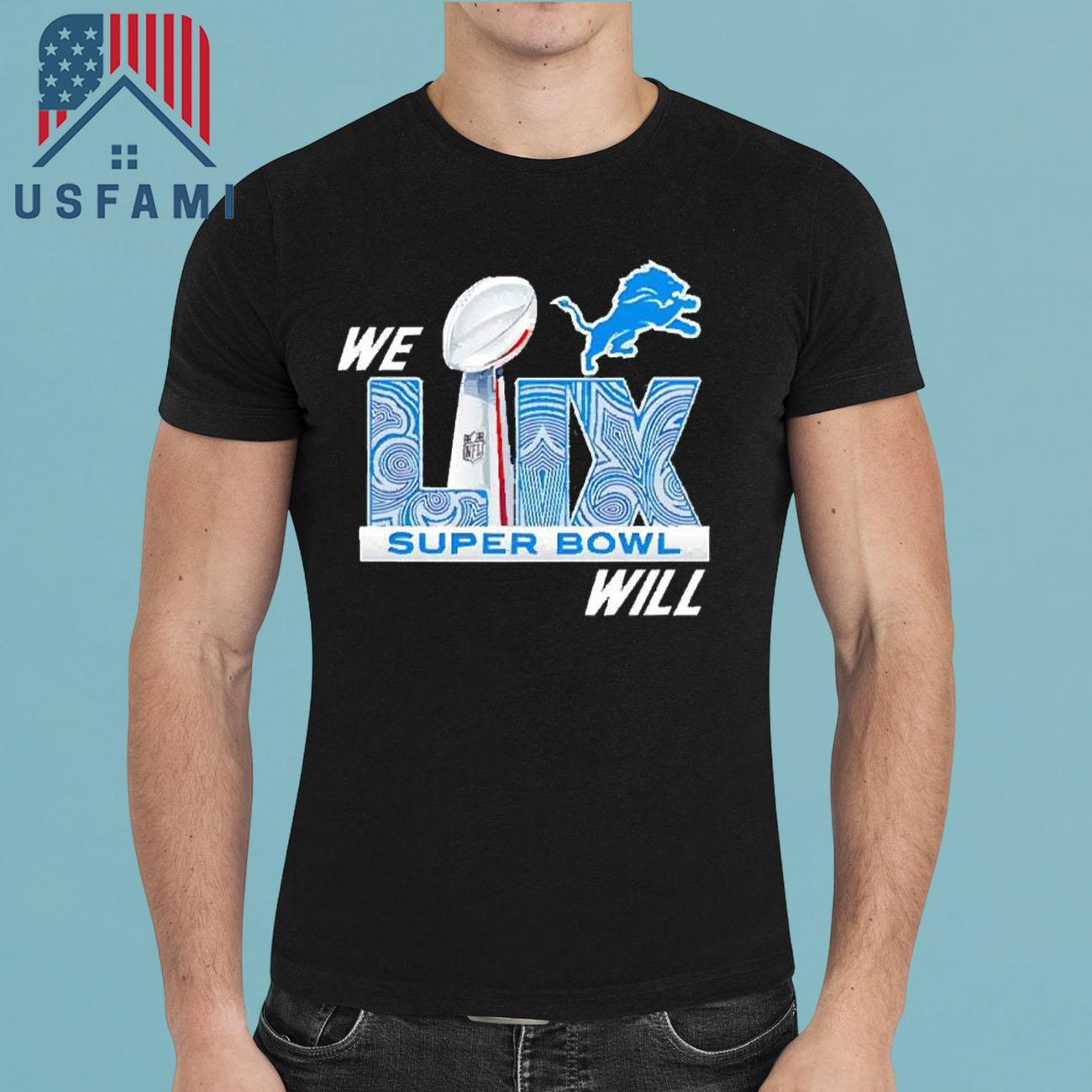 Detroit Lions Division Champions We Will Super Bowl 2025 T-Shirt Detroit Lions Division Champions We Will Super Bowl 2025 T-Shirt