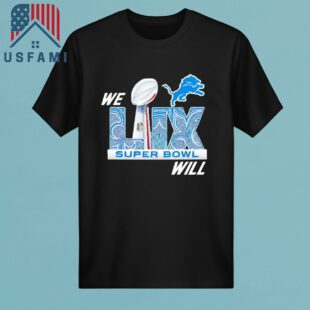 Detroit Lions Division Champions We Will Super Bowl 2025 T-Shirt