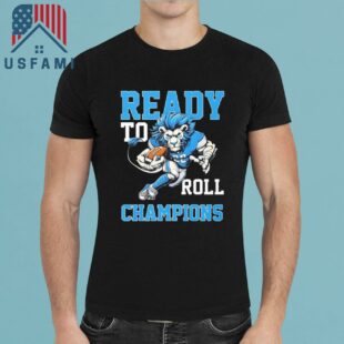 Detroit Lions Ready To Roll NFC North Champions 2025 T-Shirt