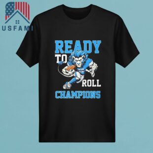 Detroit Lions Ready To Roll NFC North Champions 2025 T-Shirt