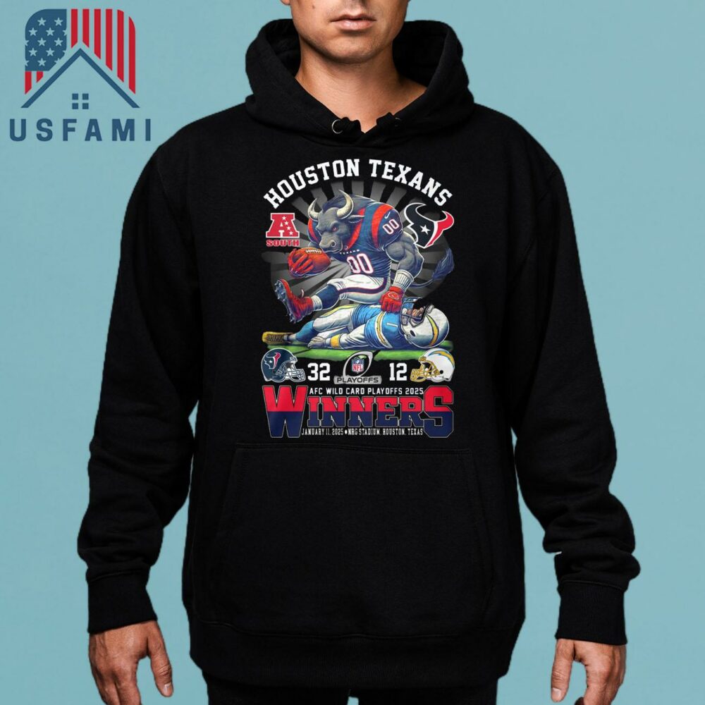 Houston Texans AFC Wild Card Playoffs 2025 Winners T-Shirt