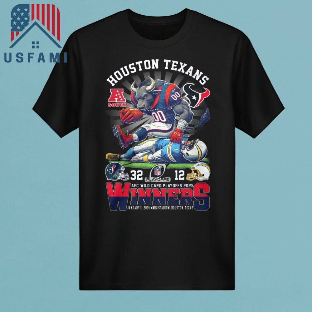 Houston Texans AFC Wild Card Playoffs 2025 Winners T-Shirt