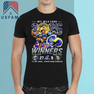 Los Angeles Rams NFC Wild Card 2025 Winners Mascot T-Shirt