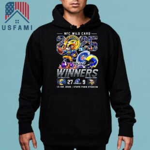 Los Angeles Rams NFC Wild Card 2025 Winners Mascot T-Shirt