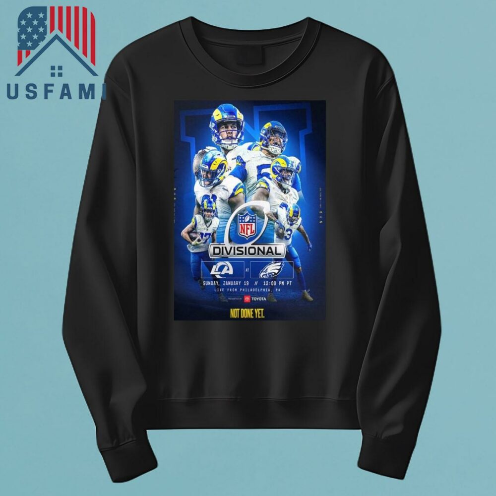 Los Angeles Rams Vs Philadelphia Eagles NFL Divisional Round Matchups 2025 On Sunday January 19th T-Shirt