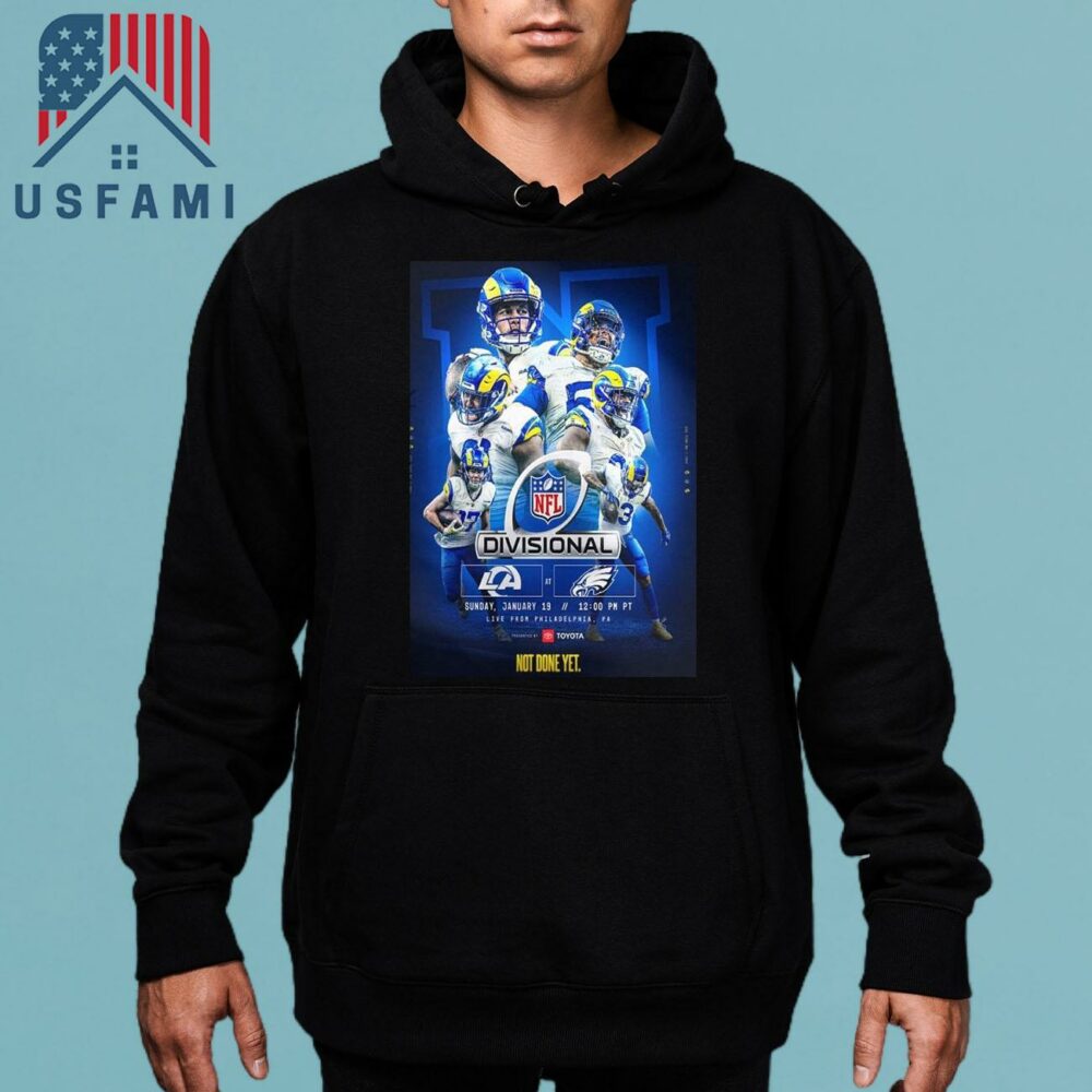 Los Angeles Rams Vs Philadelphia Eagles NFL Divisional Round Matchups 2025 On Sunday January 19th T-Shirt