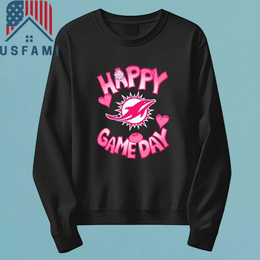 Miami Dolphins Valentines Day Happy Gameday T-Shirt, Sweatshirt, Hoodie