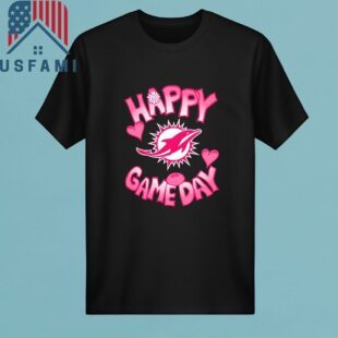 Miami Dolphins Valentines Day Happy Gameday T-Shirt, Sweatshirt, Hoodie