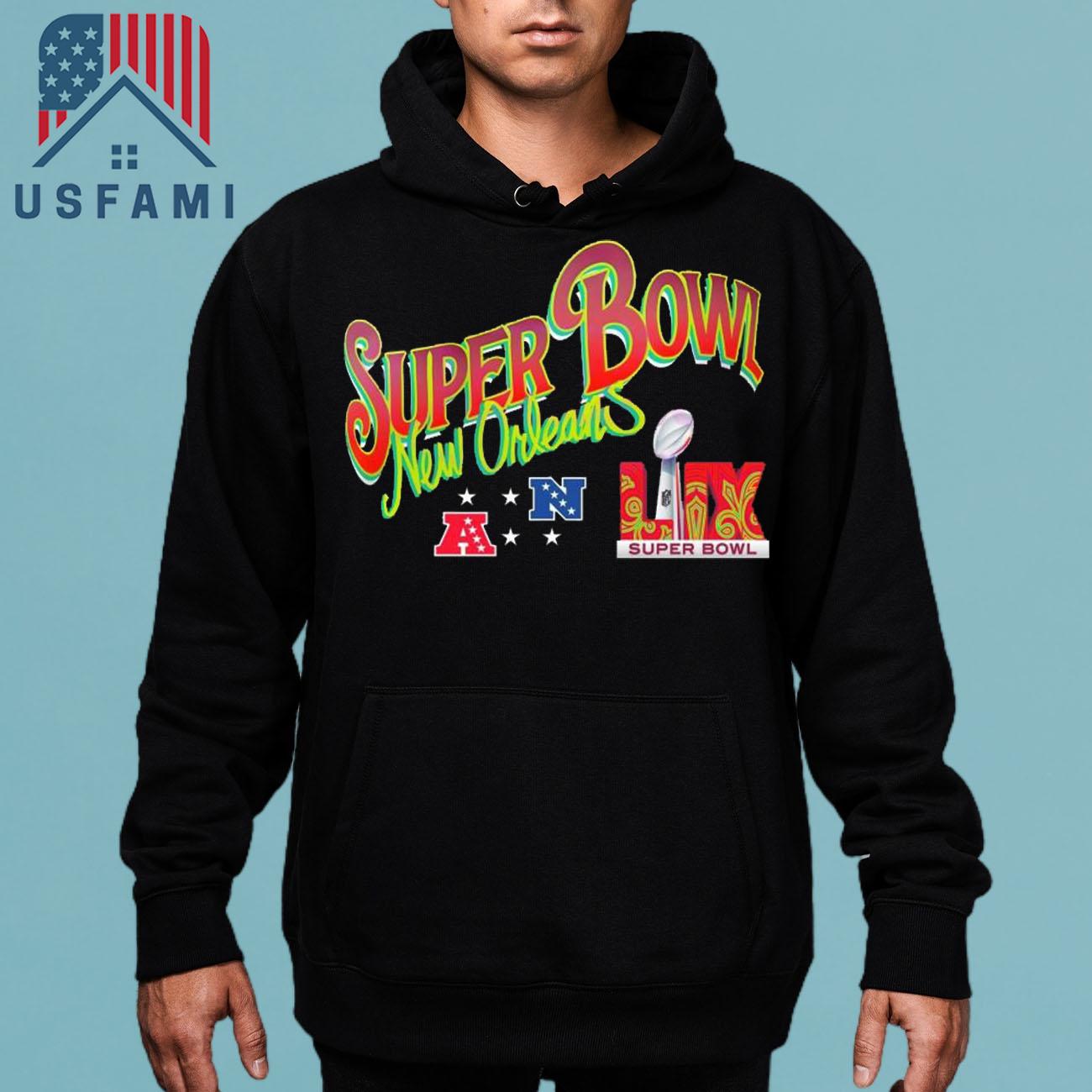 Super Bowl LIX New Orleans Trophy Nfc Vs Afc Football 2025 T-Shirt Super Bowl LIX New Orleans Trophy Nfc Vs Afc Football 2025 T-Shirt