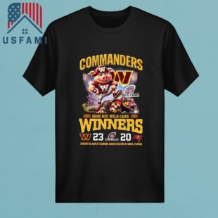 Washington Commanders NFC Wild Card 2025 Winners T-Shirt