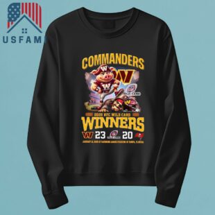 Washington Commanders NFC Wild Card 2025 Winners T-Shirt