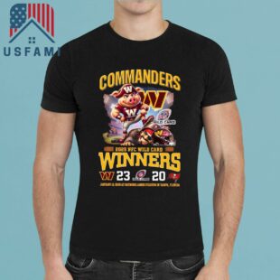 Washington Commanders NFC Wild Card 2025 Winners T-Shirt